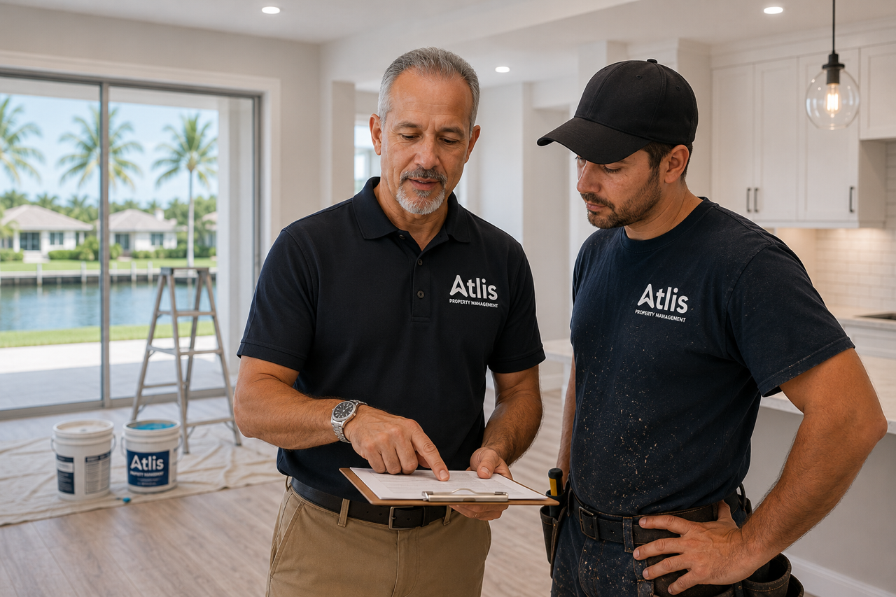 Atlis Property Management contructors on site