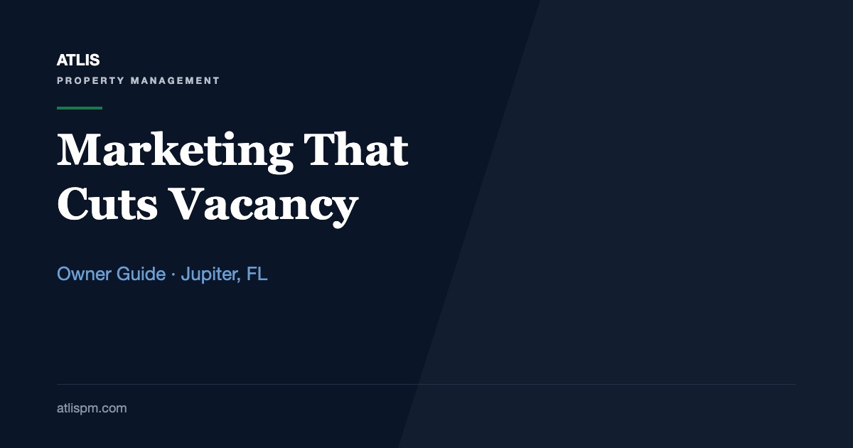 How Strategic Marketing Can Reduce Vacancies in Jupiter Rentals: Standing Out Among 243 Listings at a $4,800 Median