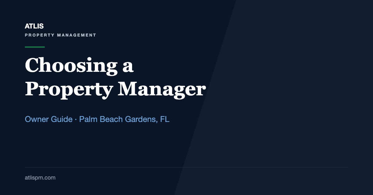How to Choose the Best Property Manager in Palm Beach Gardens: 10 Questions for a $3,900 Rental Market
