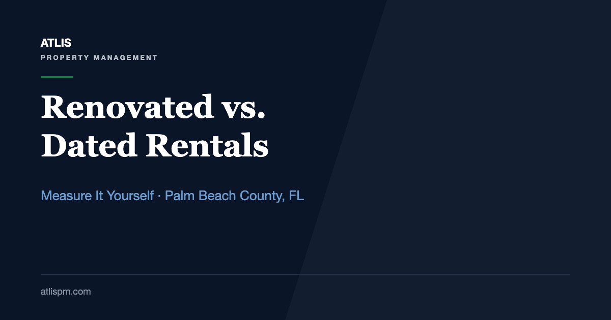 Renovated vs. Non-Renovated Rentals: How to Measure the Difference on Your Own Home in 4 Steps