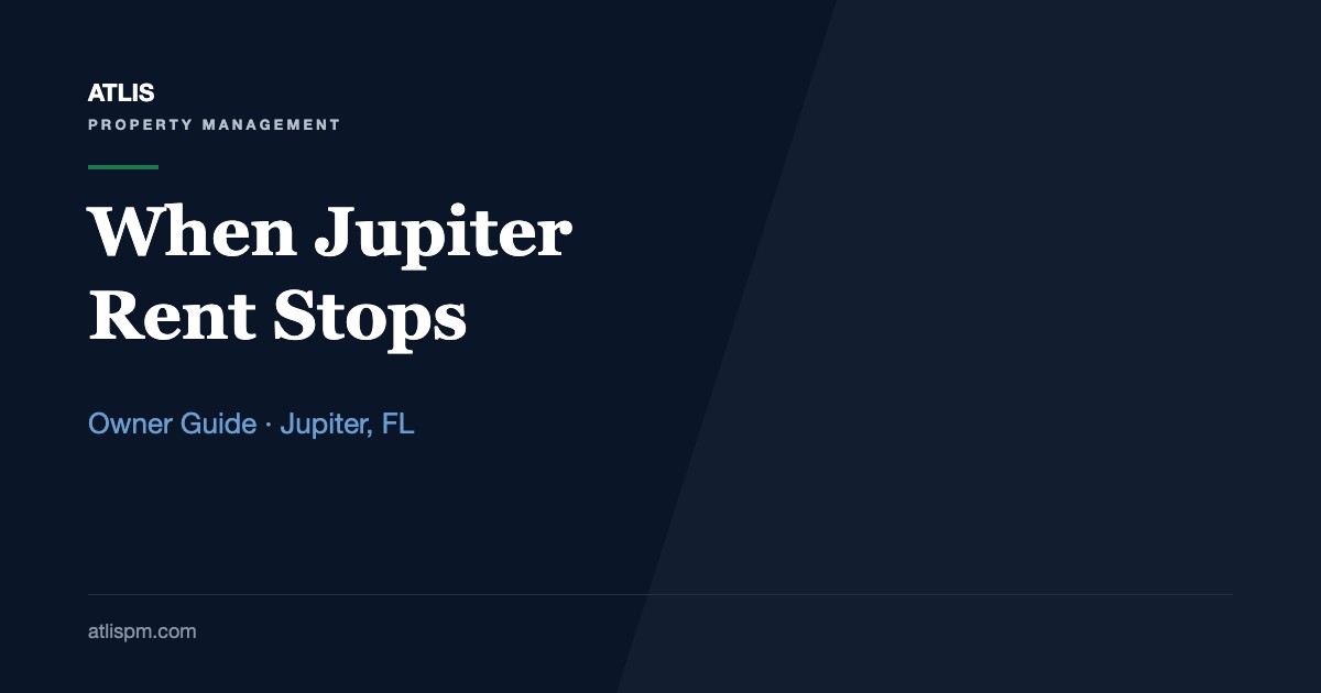 Why Tenants in Jupiter, FL Stop Paying Rent and How to Avoid It: 6 Causes, a $4,800 Median Rent, and the 3-Day Rule